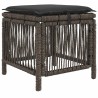 Ensemble de salle à manger pour jardin 4 pcs Gris et Gris foncé 639103639103