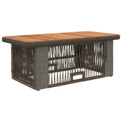 Ensemble de salle à manger pour jardin 4 pcs Gris et Gris foncé 639103639103