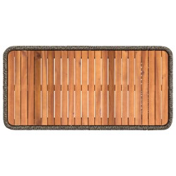 Ensemble de salle à manger pour jardin 4 pcs Gris et Gris foncé 639103639103