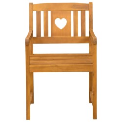 Chaises de jardin 4 pcs Naturel Bois d'Acacia Massif 639105639105