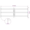 Grille de sécurité pour fenêtres avec 3 barres transversales 639107639107