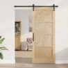 Porte coulissante Naturel 86 x 211 cm Bois de pin massif 639110639110