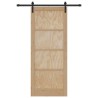Porte coulissante Naturel 86 x 211 cm Bois de pin massif 639110639110