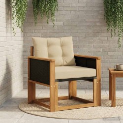 Sofa de milieu extérieur Bois d'Acacia Massif Naturel 639111639111