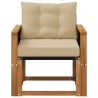 Sofa de milieu extérieur Bois d'Acacia Massif Naturel 639111639111