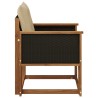 Sofa de milieu extérieur Bois d'Acacia Massif Naturel 639111639111