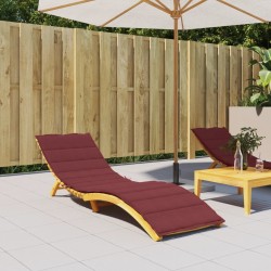 Coussin de chaise longue rouge bordeaux mélangé 200x70x4 cm 639126639126