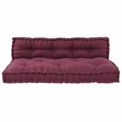 Coussin de canapé sur palette 2 pcs Marron 120 x 80 x 38 cm 639128639128