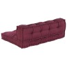 Coussin de canapé sur palette 2 pcs Marron 120 x 80 x 38 cm 639128639128