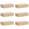 Boîte de rangement 6 pcs Crème 70 x 40 x 18 cm Tissu intissé 639129639129