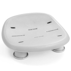 Bestway Siège de spa Gris 40,8 x 31,5 x 20 cm PP et acier inoxydable 639131639131