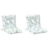 Coussin d'extérieur 2 pcs Motif à feuilles fines Tissu 639133639133