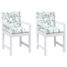 Coussin d'extérieur 2 pcs Motif à feuilles fines Tissu 639133639133