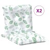 Coussin d'extérieur 2 pcs Motif à feuilles fines Tissu 639133639133