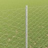 Clôture hexagonale avec poteau 25 x 1,5 m Acier galvanisé 639140639140