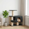 Arbre à chat avec poteaux à griffer en sisal Gris foncé 96 cm 639143639143