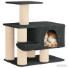Arbre à chat avec poteaux à griffer en sisal Gris foncé 96 cm 639143639143