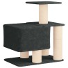 Arbre à chat avec poteaux à griffer en sisal Gris foncé 96 cm 639143639143