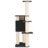 Arbre à chat avec poteaux à griffer en sisal Gris foncé 183 cm 639150639150