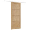 Porte coulissante Naturel et Blanc 86 x 211 cm 639166639166