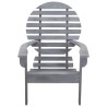 Chaise Adirondack Bois d'acacia massif Gris 639168639168