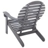 Chaise Adirondack Bois d'acacia massif Gris 639168639168