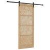 Porte coulissante ORKDAL Naturel et noir 86 x 211 cm 639169639169