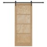 Porte coulissante ORKDAL Naturel et noir 86 x 211 cm 639169639169