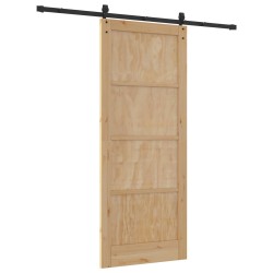 Porte coulissante ORKDAL Naturel et noir 86 x 211 cm 639169639169