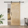 Porte coulissante ORKDAL Naturel et noir 86 x 211 cm 639170639170