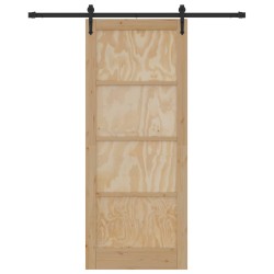 Porte coulissante ORKDAL Naturel et noir 86 x 211 cm 639170639170
