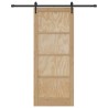 Porte coulissante ORKDAL Naturel et noir 86 x 211 cm 639170639170