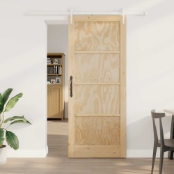 Porte coulissante ORKDAL Naturel et Blanc 86 x 211 cm 639172639172