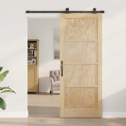 Porte coulissante ORKDAL Naturel 86 x 211 cm Bois de pin massif 639173639173