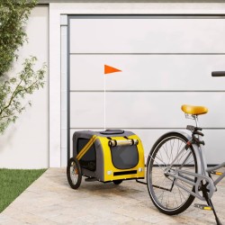 Remorque de vélo pour animaux de compagnie jaune et gris 639174639174