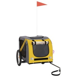 Remorque de vélo pour animaux de compagnie jaune et gris 639174639174