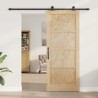 Porte coulissante ORKDAL Naturel 86 x 211 cm Bois de pin massif 639175639175