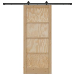 Porte coulissante ORKDAL Naturel 86 x 211 cm Bois de pin massif 639175639175