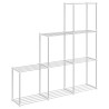 Étagère tubulaire Blanc 129 x 27 x 132 cm Aluminium 639179639179