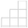 Étagère tubulaire Blanc 129 x 27 x 132 cm Aluminium 639179639179