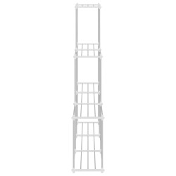 Étagère tubulaire Blanc 129 x 27 x 132 cm Aluminium 639179639179