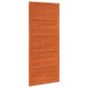 Porte de grange Brun cire 90 x 2,5 x 208 cm Bois de pin massif 639180639180