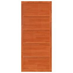 Porte de grange Brun cire 90 x 2,5 x 208 cm Bois de pin massif 639180639180