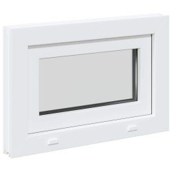 Fenêtre de sous-sol RISOR 60 x 40 cm PVC et verre Blanc 639185639185