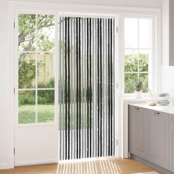 Rideau anti-insectes en chenille Gris et Noir 90 x 220 cm 639191639191