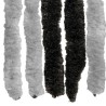 Rideau anti-insectes en chenille Gris et Noir 90 x 220 cm 639191639191