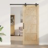 Porte coulissante ORKDAL Naturel 86 x 211 cm Bois de pin massif 639192639192