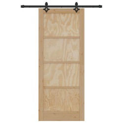 Porte coulissante ORKDAL Naturel 86 x 211 cm Bois de pin massif 639192639192