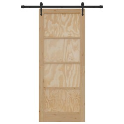 Porte coulissante ORKDAL Naturel 86 x 211 cm Bois de pin massif 639207639207
