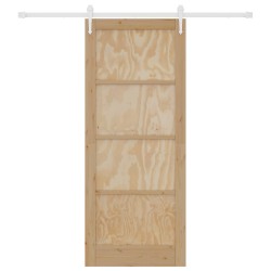Porte coulissante ORKDAL Naturel et Blanc 86 x 211 cm 639209639209